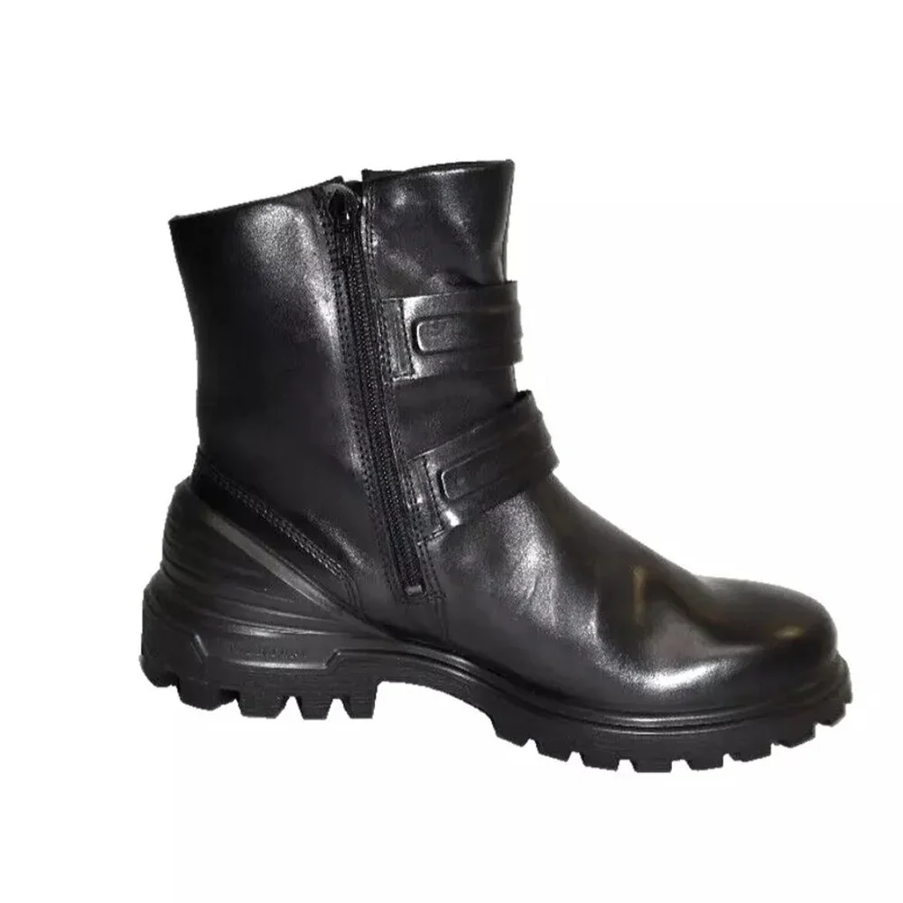 New! ECCO WOMEN'S TREDTRAY MOTO BOOT Black 39 8-8.5 US DD422 DD425 - Picture 3 of 5